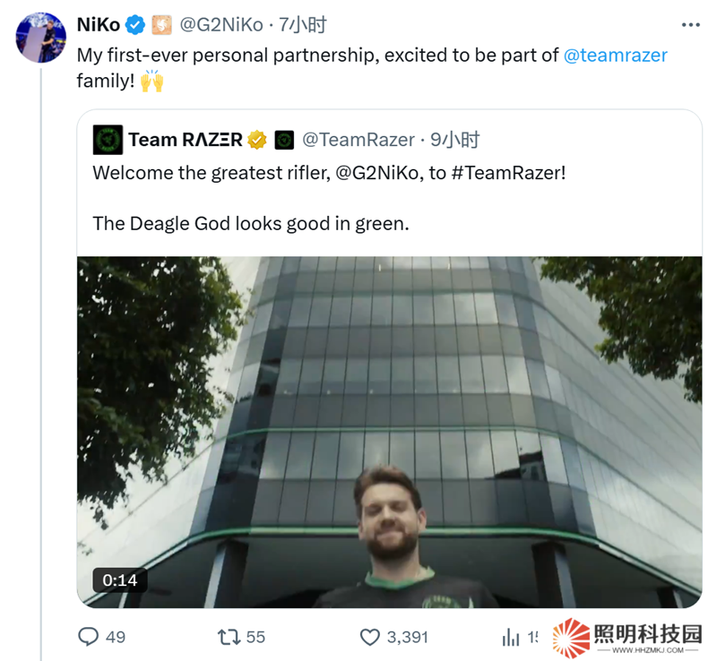 NiKo與雷蛇達成合作，正式加盟雷蛇團隊