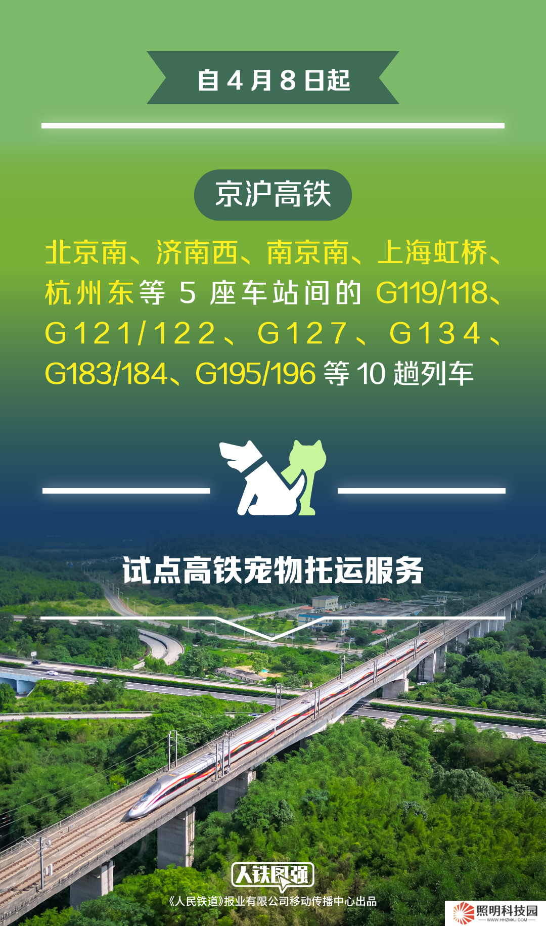 今日起鐵路部門(mén)試點(diǎn)高鐵寵物托運(yùn)服務(wù)，鐵路 12306 同步推出“寵物托運(yùn)”功能