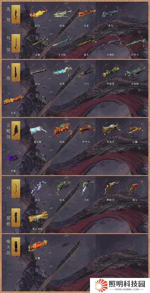 妄想山海人魚侍從專精武器一覽