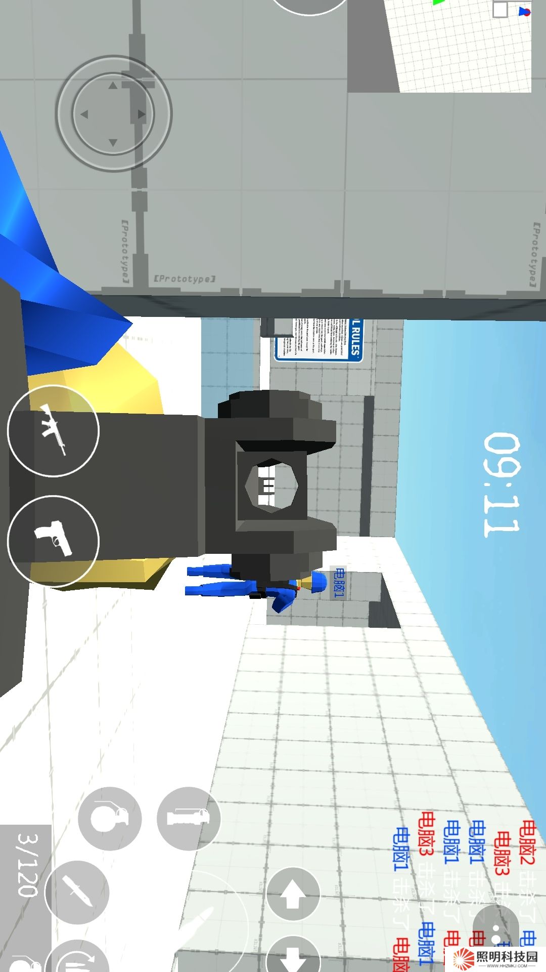 沙盒紅藍戰地模擬器 v1.0-全新地圖，自定義對手